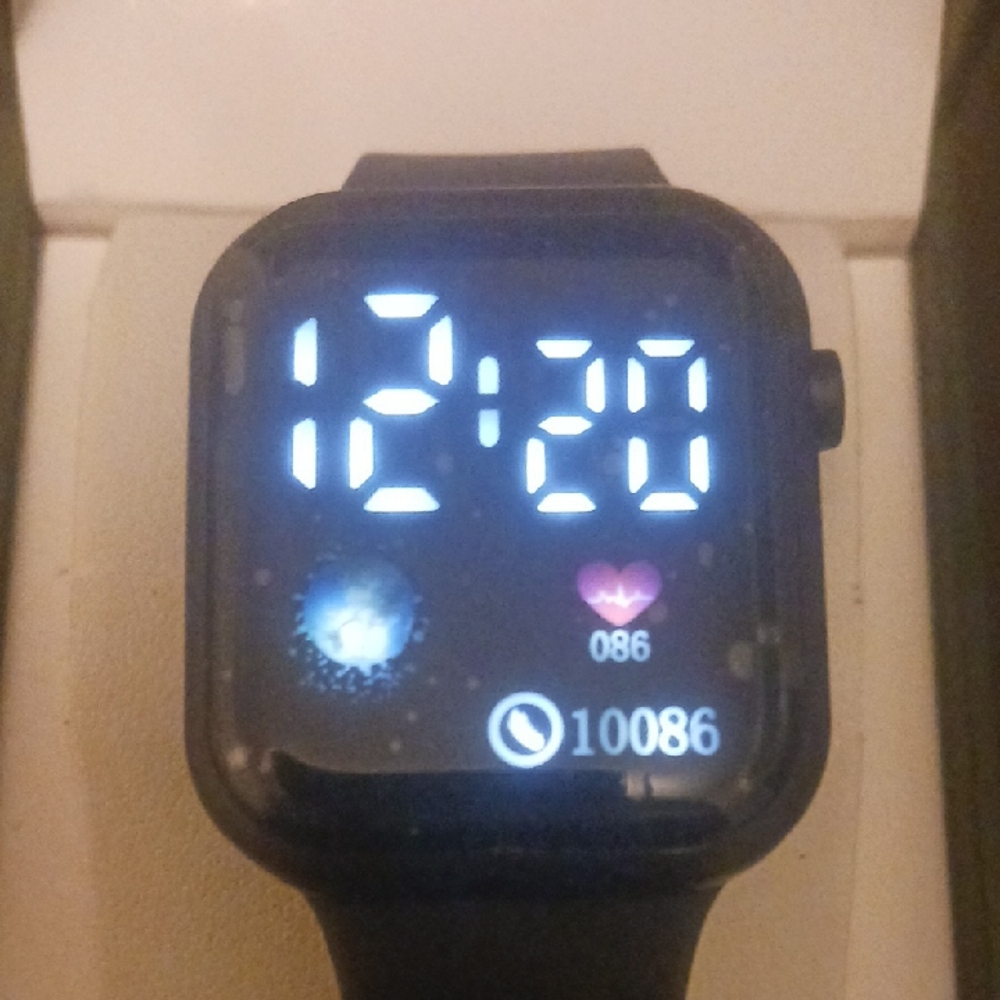 LED Electronic Unisex Watch- Dark Blue